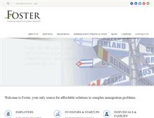 Tablet Screenshot of fosterglobal.com